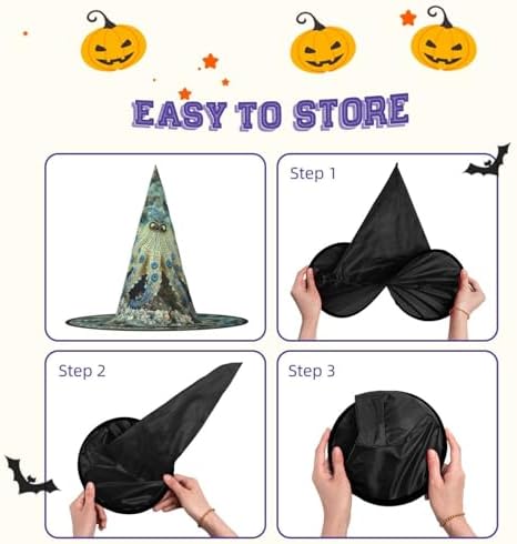Blue Ringed Octopus Witch Hat Halloween Costume