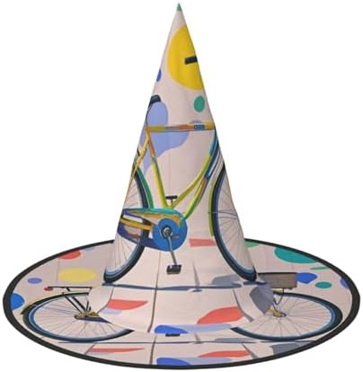 Colorful Bicycle Witch Hat Halloween Costume Headwear