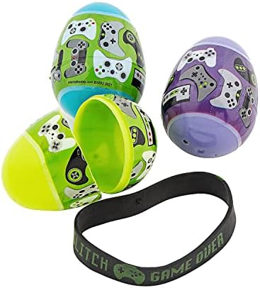 Fun Express Gamer Bracelet Filled Easter Eggs 12 Pack