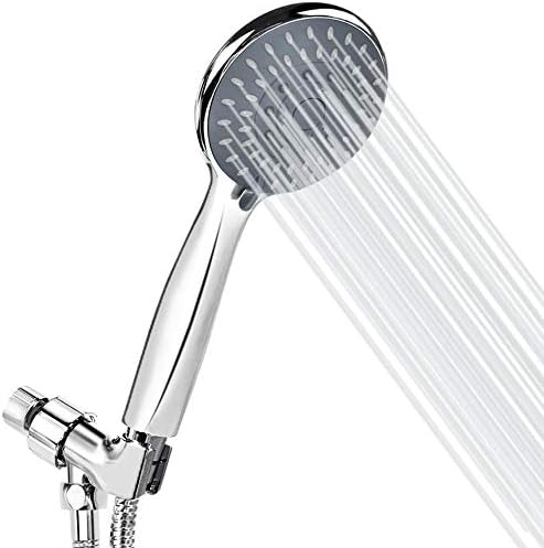 Stainless Steel Water Saving High Pressure Handheld Showerhead with Hose and Bracket