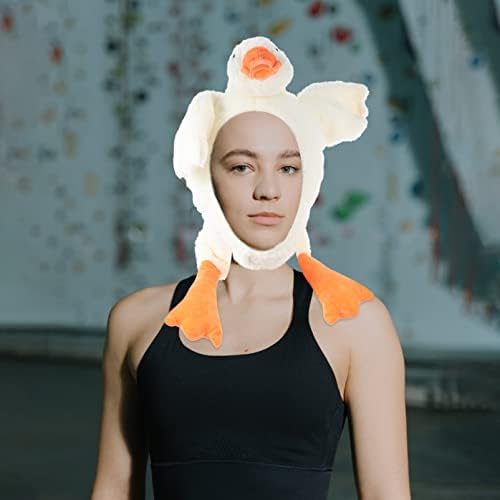 NUOBESTY White Goose Costume Hat for Parties and Events
