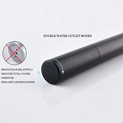 TERPCO High Pressure Water Saving Handheld Shower Head Black