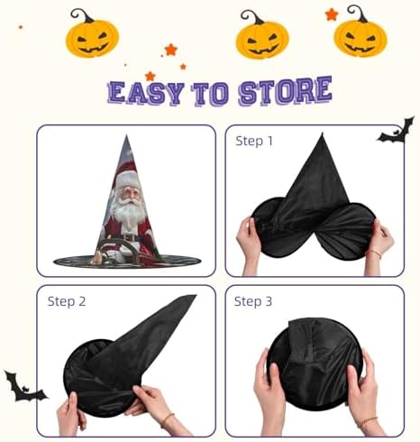 Witch Hats Halloween Cone Wizard Costume Hats for Adults