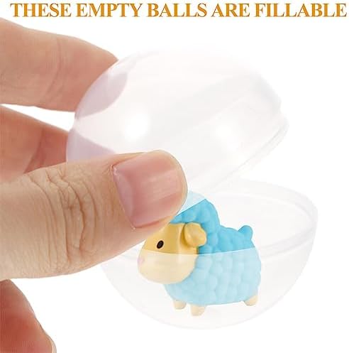 Mobestech 80mm Clear Plastic Capsules 20Pcs