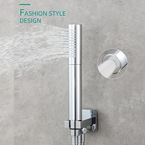 Handheld Shower Head with 2 in 1 Function - Black Chrome
