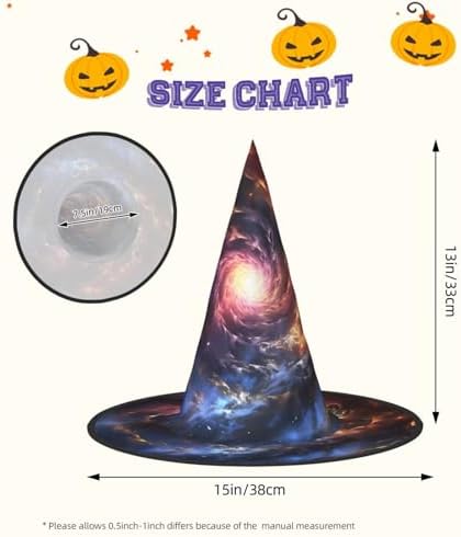 Cosmic Storm Witch Hat Halloween Costume for Adults