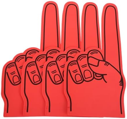 4pcs Giant Foam Fingers for Sports Parties