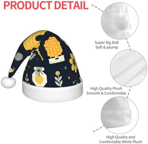 Augenstern Christmas Hat with Honeycomb Flowers