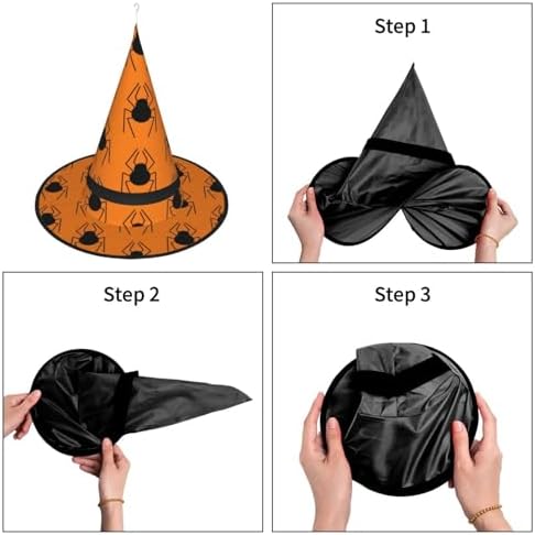 Witch Hat with LED Light Halloween Costume Headwear