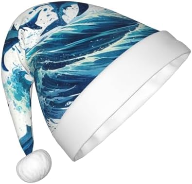 Augenstern Christmas Hat with Marine Sharks and Ocean Waves