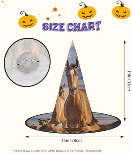 Witch Hats Halloween Cone Wizard Hat for Costume Party