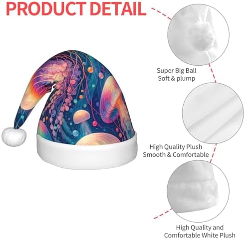 Augenstern Colorful Jellyfish Christmas Hat Unisex Santa Hat