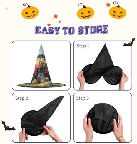 Witch Hats Halloween Cone Wizard Tractor Costume Hats