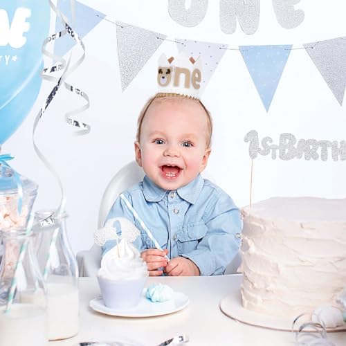 LUOZZY 1st Birthday Party Hat for Kids