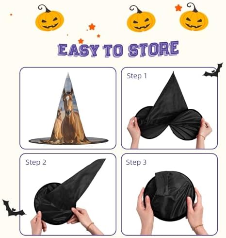 Witch Hats Halloween Cone Wizard Hat for Costume Party