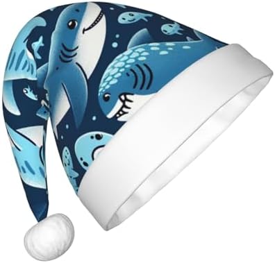 Augenstern Christmas Hat Shark Unisex Santa Hat