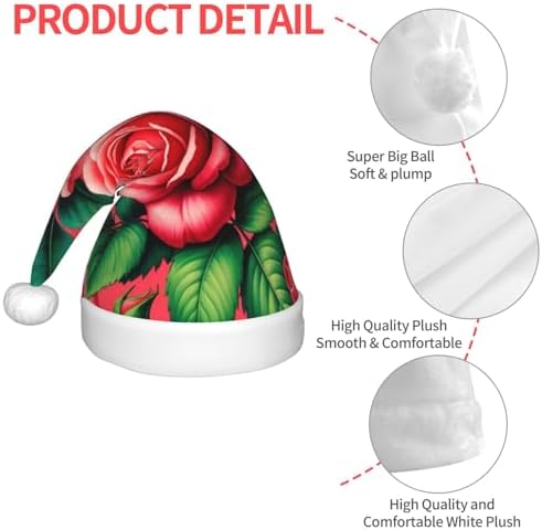 Augenstern Christmas Hat Clusters Roses Floral Santa Hat Unisex