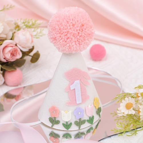 Some Bunny Is One 1st Birthday Hat for Girls