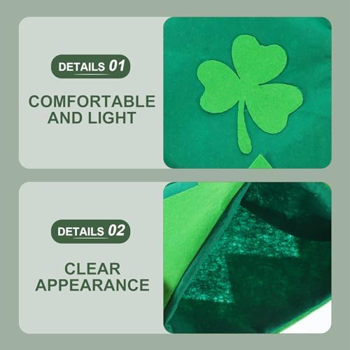 LOGOFUN Plush St Patricks Day Elf Hat Party Accessory