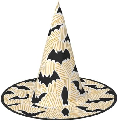 Black Bats Witch Halloween Costume Hat for Adults
