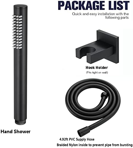Handheld Shower Head Set with 15M Hose and Brass Bracket