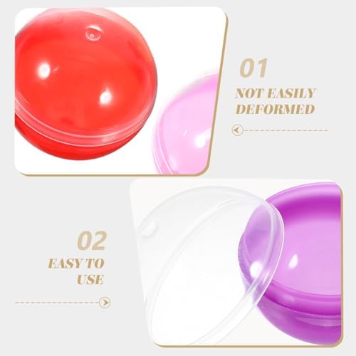 50PCS Fillable Gumball Machine Capsules