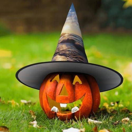 Witch Hats Halloween Cone Wizard Hat for Costume and Party