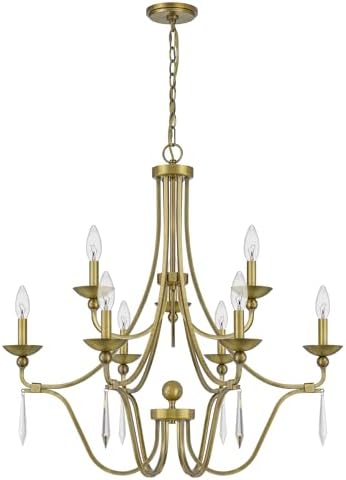Quoizel Joules 32 Inch Wide 9 Light Chandelier
