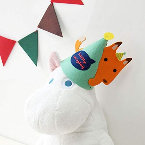 ABOOFAN 4pcs Party Hat Animal Theme Birthday Cap