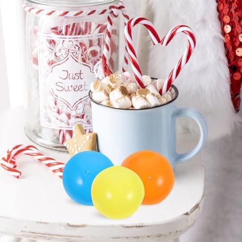 Ciieeo 50pcs Plastic Fillable Ornaments Ball Vending Machine Capsules