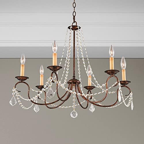 Livex Lighting 6516-71 6 Light Chandelier with Venetian Golden Bronze Finish