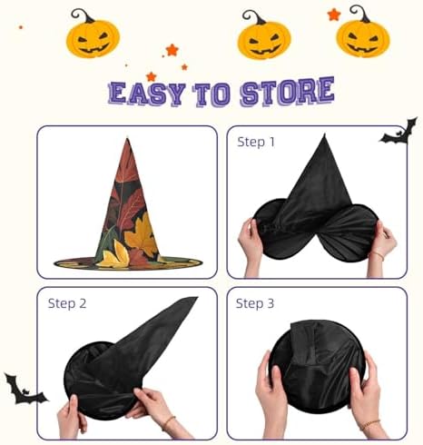 Witch Hats Halloween Cone Wizard Hat Costume 1