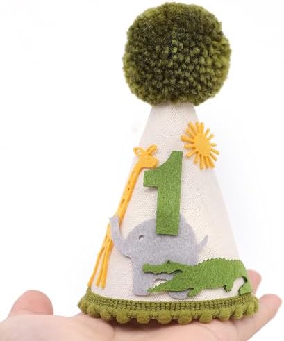 Jungle Safari 1st Birthday Hat for Boys