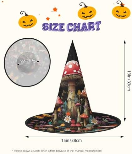 Witch Hats Halloween Cone Wizard Costume Headwear 1