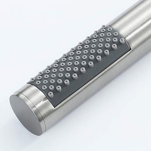 Brushed Round Handheld Shower Head with Hose