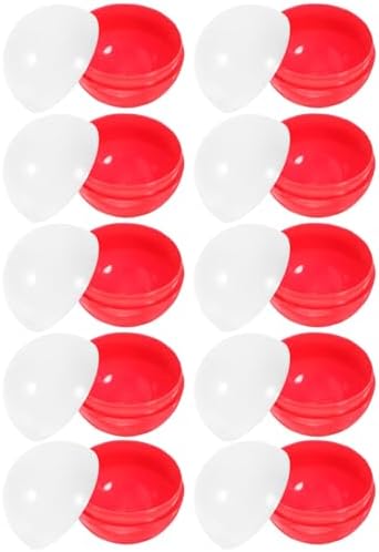 Kichvoe 50pcs Clear Refillable Gumball Machine Capsules