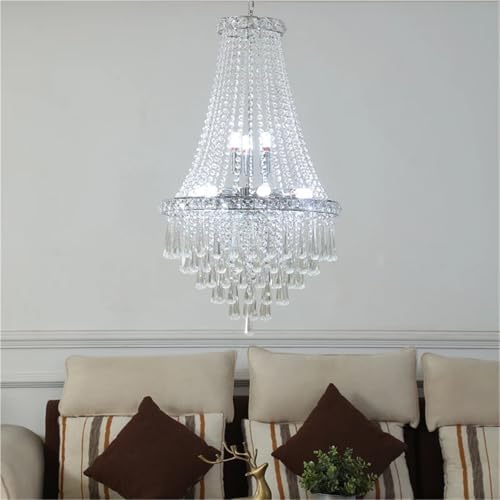 European Crystal Chandeliers Luxury Lampshade Pendant Light