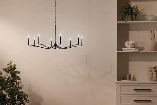 Kichler Malene 6 Light Chandelier Black