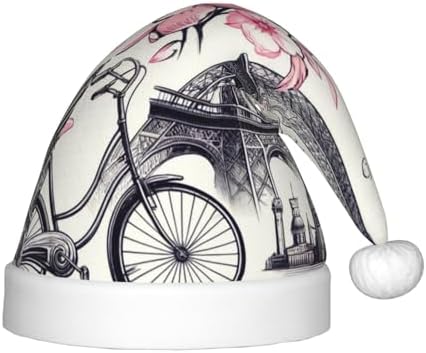 Augenstern Christmas Hat with Paris-Eiffel Tower and Bike Design