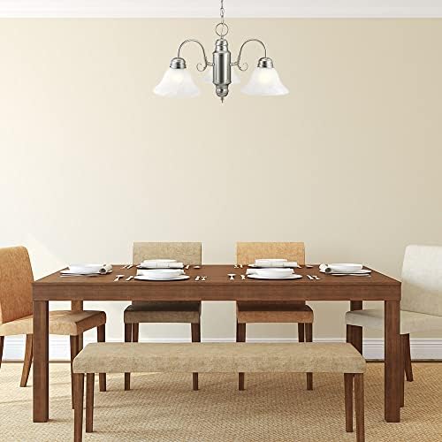 Design House 511543 Millbridge Traditional 3-Light Dimmable Chandelier