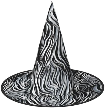 Zebra Pattern Witch Hat Halloween Costume for Adults