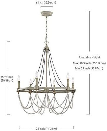 Feiss Sean Lavin Chandelier 6 Light Steel Traditional 28x3575