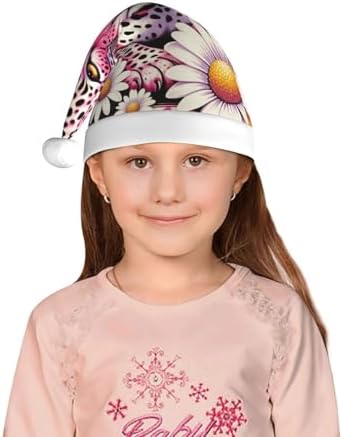 Augenstern Christmas Hat Leopard Daisies Santa Hat