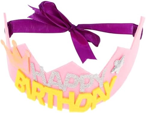 LOGOFUN Birthday Crowns Hats for Kids