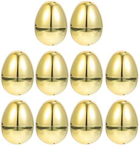 10pcs Bright Plastic Fillable Easter Ornaments