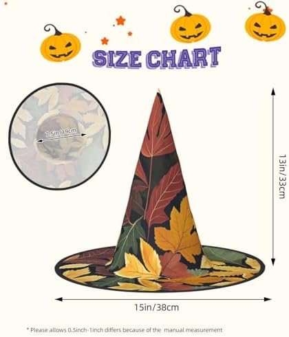 Witch Hats Halloween Cone Wizard Hat Costume 1