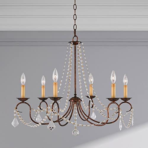 Livex Lighting 6516-71 6 Light Chandelier with Venetian Golden Bronze Finish