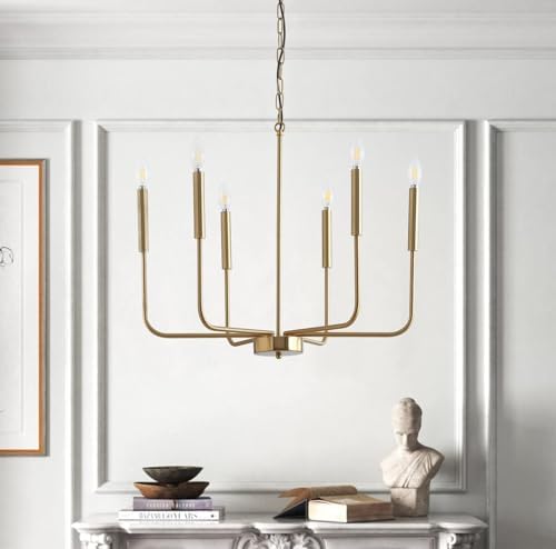 6 Light Farmhouse Candle Chandeliers Pendant Lighting