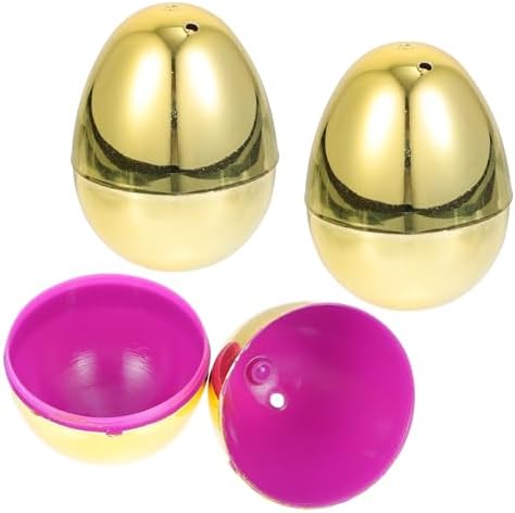 10pcs Bright Plastic Fillable Easter Ornaments
