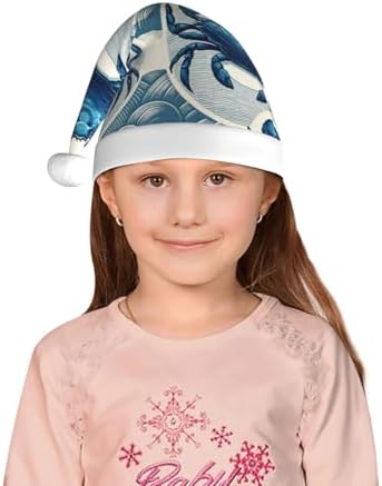 Augenstern Christmas Hat Blue Crabs Unisex Santa Hat